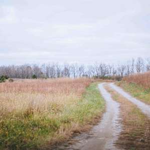 the gravel road on top of the Mountain