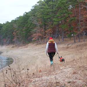 Pets are allowed on leash and the walk by the lake is lovely