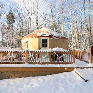 Fire Fly Yurts At Funky Bow Near Sebago Lake State Park