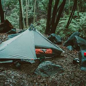 My sleep set up at camp