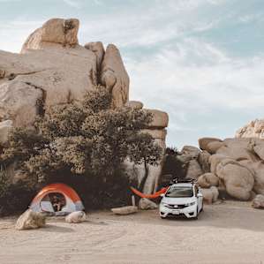 Tent, hammock, car. Hotel quality!