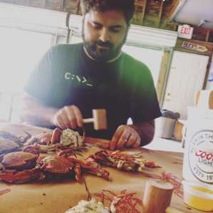 Maryland crabs in biking distance!