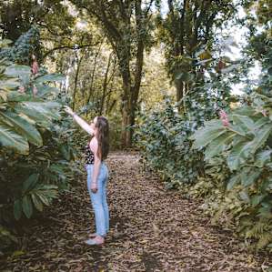 This farm is so lush with plants, it's incredible