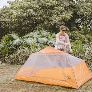 Getting my tent set up