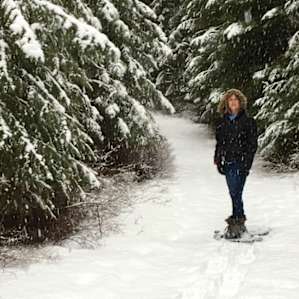 Snowshoeing at Winchester Lake.