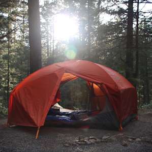 Lots of space for yourself at the big camp sites.