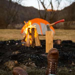 Taking a moment to enjoy the outdoors.