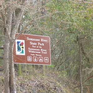 Suwannee River State Park along the Suwannee River