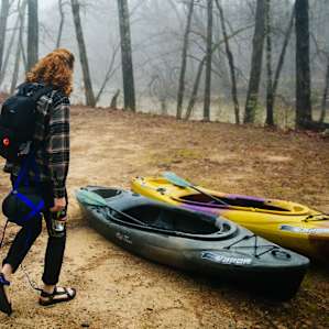 John was an amazing guide and we had a blast with the kayaks in the river.