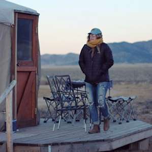 Camels and a Yurt