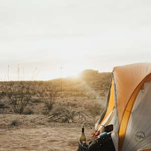 tent desert sun