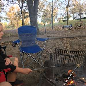 Nothing like a crisp fall Nebraska evening at Mahoney State Park.