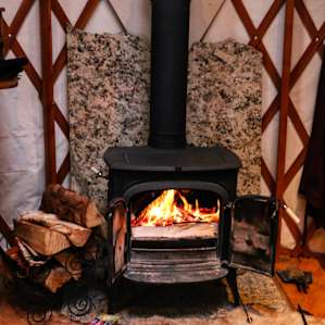 Small Yurt Tucked in the Woods