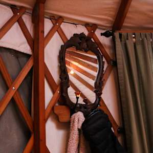 Small Yurt Tucked in the Woods