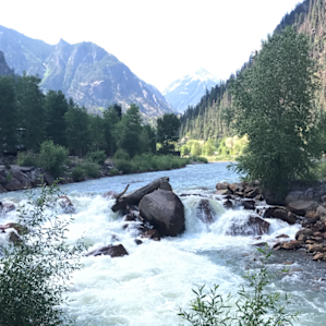 Just below the campground in Ouray.