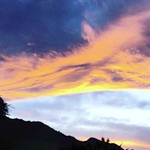 The sunsets are incredible out here