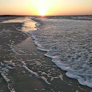 Sunrise at the beach.