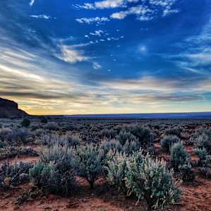 Sunrise from our tent!