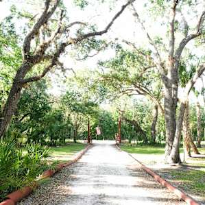 This is the driveway leading to the campsites and other buildings.