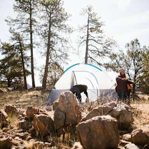 tent people lodging