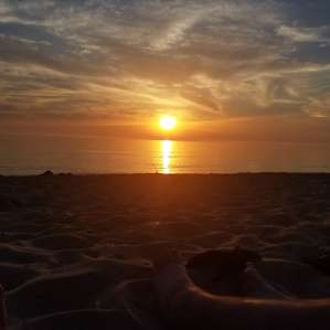 Beautiful sunset at esch beach only minutes away!