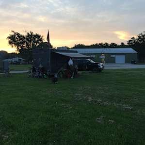 Plenty of space for setting up camp and lots of grassy space for the kids to play in.