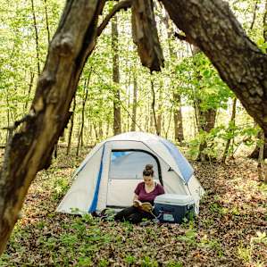 tent forest people