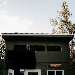 Solar panel on the cabin for electricity.