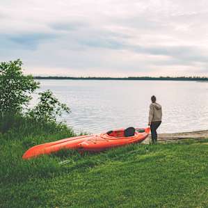 2 kayaks for use on the private lake!