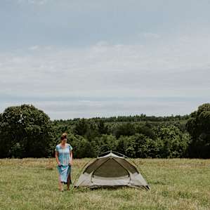tent people lodging