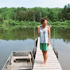 There are two docks to fish off of.