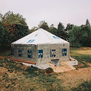The yurt, tucked away from the rest of the camp ground.