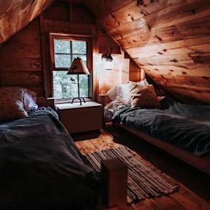 Loft sleep setup.