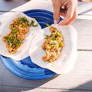 Yummy vegan breakfast burritos!