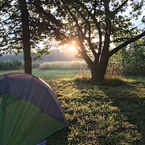 Morning camp vibes