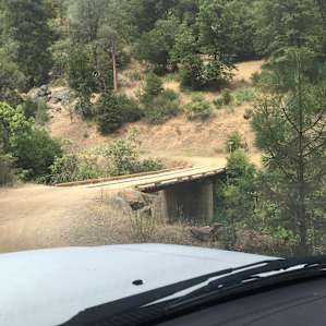 There weren’r many road pictures so - the road to upper falls in July