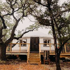 Our beautiful, private yurt.