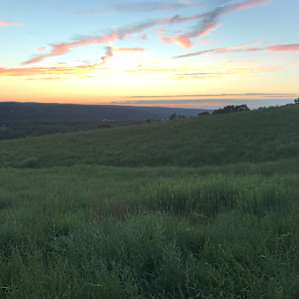 Beautiful sunset looking over the valley.