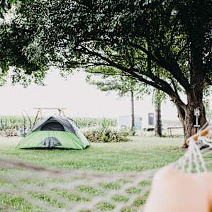 There's already a hammock. Go enjoy it!