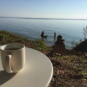 Coffee and swimming