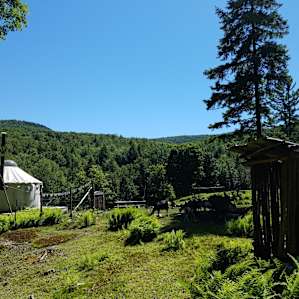La Lu Farm Goat Yurt