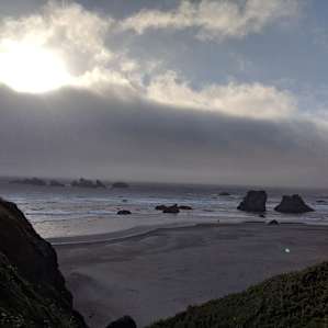 Beautiful Beach near the site