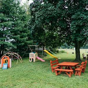 Great space set up if you have kids camping with you