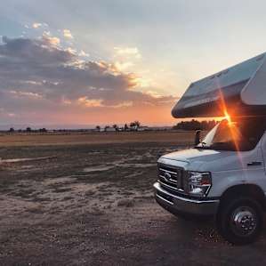The perfect sunset views where we parked