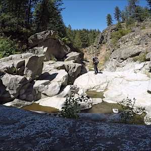 Top of first waterfall