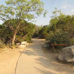 Walk in campsites have water, no electricity, and a compost toilet for that area.