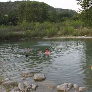 Great swimming area at the input point for the tubes/kayaks.