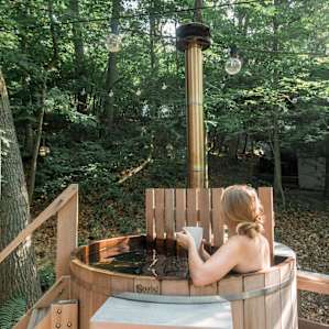 Don't miss out on soaking in the incredible wood fired hot tub!
