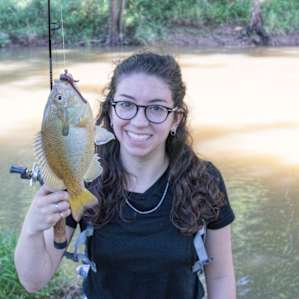 We caught plenty of different types of fish, and we saw deer, an otter, and several rabbits.