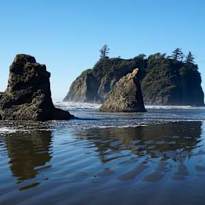 Kalaloch campground is just a short drive from Ruby Beach